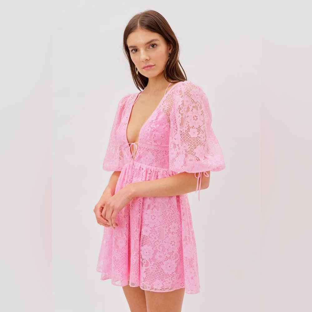 NWT For Love & Lemons Leighton Mini Dress